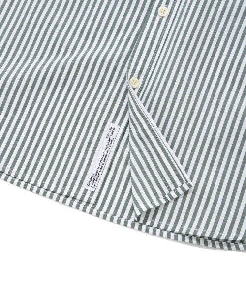 COVERNAT（カバーナット）の「ウェイルロゴストライプシャツグリーン（シャツ/ブラウス・レディース・その他・S/M/L/XL）」の7枚目の写真