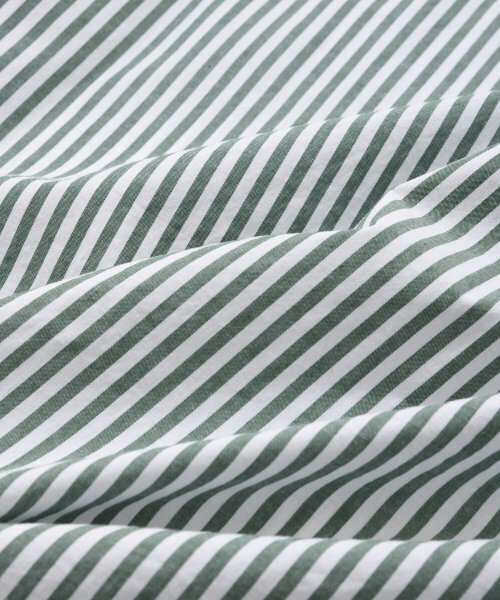 COVERNAT（カバーナット）の「ウェイルロゴストライプシャツグリーン（シャツ/ブラウス・レディース・その他・S/M/L/XL）」の8枚目の写真