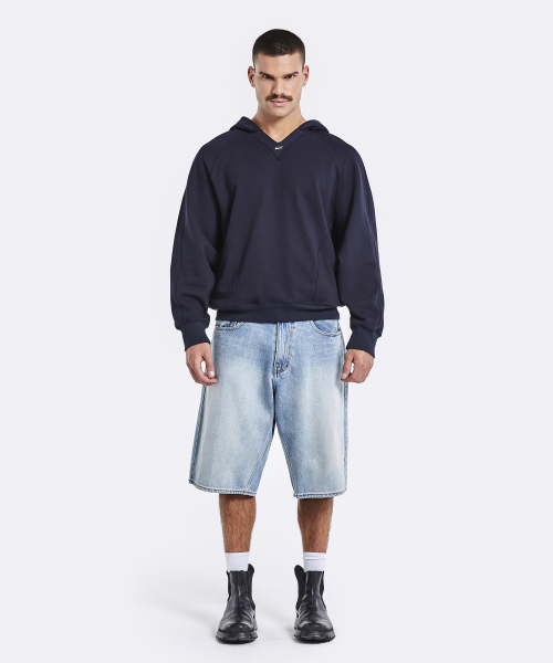 51%(フィフティーワンパーセント)の「V zone hoodie - Navy(パーカー・メンズ・その他・M/L)」の2枚目の写真
