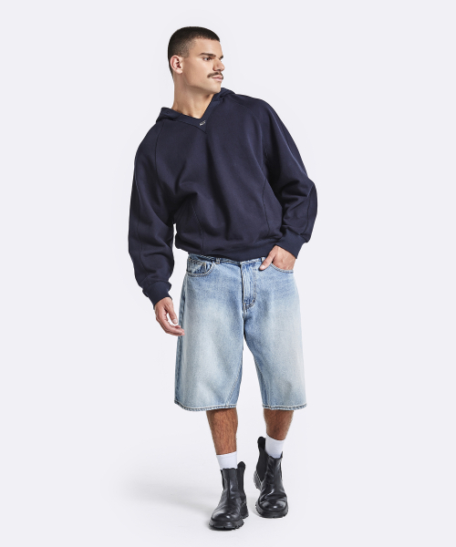 51%(フィフティーワンパーセント)の「V zone hoodie - Navy(パーカー・メンズ・その他・M/L)」の6枚目の写真