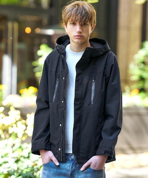 DRESSTERIOR（ドレステリア）の「【防水/透湿素材】ウォータープルーフ マウンテンパーカー（ブルゾン・メンズ・ブラック/ホワイト・90/92/91）」の2枚目の写真