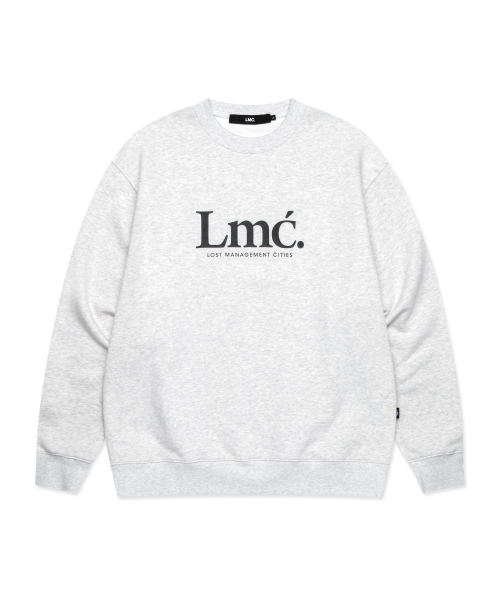 LMCの「SERIF LOGO SWEATSHIRT light heather gray(スウェット・レディース・その他・S/M/L/XL)」の1枚目の写真