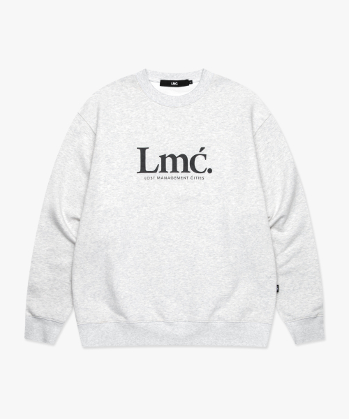 LMCの「SERIF LOGO SWEATSHIRT light heather gray(スウェット・レディース・その他・S/M/L/XL)」の2枚目の写真