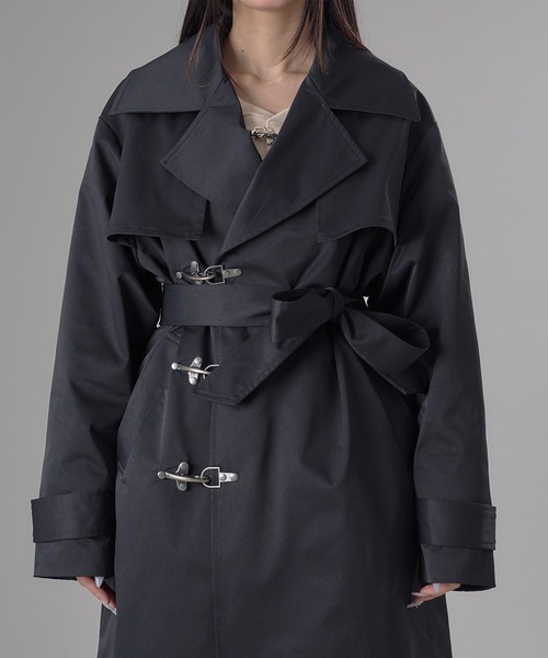 狐独(コドク)の「ファイヤーマンオーバートレンチコート(トレンチコート・メンズ・ブラック・SMALL/MEDIUM/LARGE)」の18枚目の写真