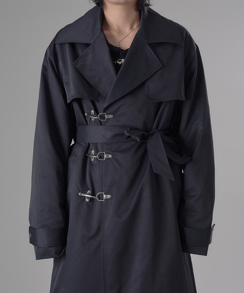 狐独(コドク)の「ファイヤーマンオーバートレンチコート(トレンチコート・メンズ・ブラック・SMALL/MEDIUM/LARGE)」の21枚目の写真