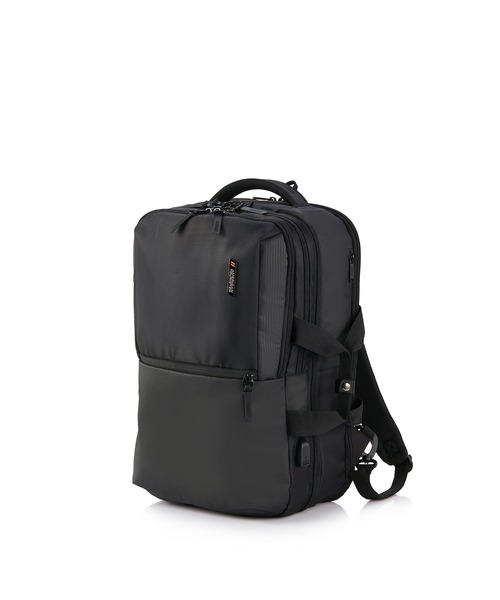 AMERICAN TOURISTER(アメリカンツーリスター)の「アメリカンツーリスター SEGNO 2.0 バックパック 4 ASR ブラック(バックパック/リュック・メンズ・ブラック・ONESIZE)」の1枚目の写真