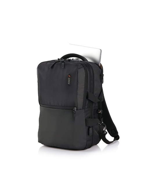 AMERICAN TOURISTER(アメリカンツーリスター)の「アメリカンツーリスター SEGNO 2.0 バックパック 4 ASR ブラック(バックパック/リュック・メンズ・ブラック・ONESIZE)」の8枚目の写真