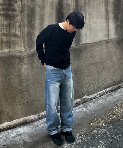 ANALOG MOOD(アナログムード)の「ヴィンテージウォッシングセミワイドデニムパンツ(中青)(デニムパンツ・レディース・その他・L/XL/M)」の8枚目の写真