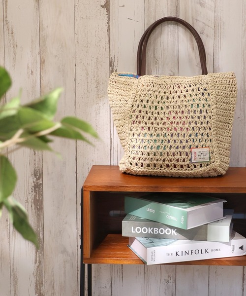 AVOCA(アヴォカ)の「【AVOCA/アヴォカ】Paper Tote Bag/ペーパートートバッグ(トートバッグ・レディース・グレー/ナチュラル/ブラウン・FREE)」の18枚目の写真