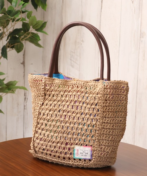 AVOCA(アヴォカ)の「【AVOCA/アヴォカ】Paper Tote Bag/ペーパートートバッグ(トートバッグ・レディース・グレー/ナチュラル/ブラウン・FREE)」の19枚目の写真