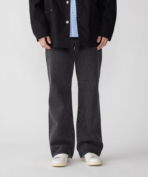 City Ambient Products(シティアンビエントプロダクツ)の「City Ambient Products: ブーツカット フレア デニム(デニムパンツ・メンズ・ブラック/ロイヤルブルー・SMALL/MEDIUM/LARGE)」の2枚目の写真