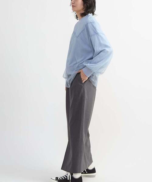 CONVERSE TOKYO（コンバーストウキョウ）の「STAR★ TULLE LAYERED SWEAT（スウェット・レディース・オフホワイト/グレー/ブルー・FREE）」の9枚目の写真