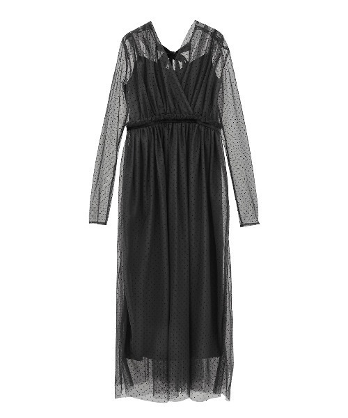 CLANE/クラネ/DOT SHEER CACHECOEUR ONEPIECE（ワンピース）｜CLANE