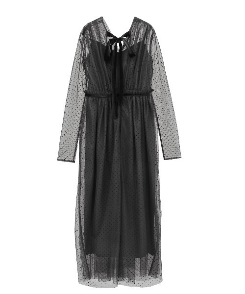 CLANE/クラネ/DOT SHEER CACHECOEUR ONEPIECE（ワンピース）｜CLANE