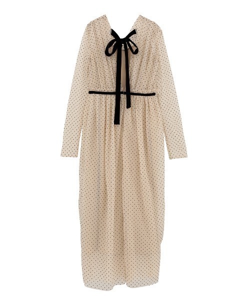 CLANE/クラネ/DOT SHEER CACHECOEUR ONEPIECE（ワンピース）｜CLANE