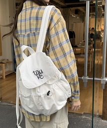 LYEON | ロゴ刺繍バックパック/ナップサック(バックパック/リュック)