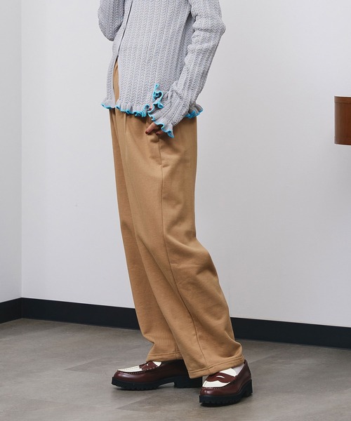 ROSE BUD(ローズバッド)の「TUCKED WIDE-LEG SWEATPANTS(スウェットパンツ・レディース・ベージュ/ブラック/ピンク・S/M)」の17枚目の写真