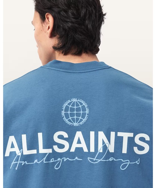 ALLSAINTS（オールセインツ）の「EMBLEM SS CREW | EMBLEM 半袖 クルー（Tシャツ/カットソー・メンズ・ブルー系その他・XS/S/M/L/XL）」の9枚目の写真