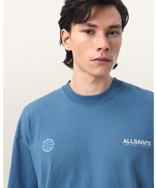 ALLSAINTS（オールセインツ）の「EMBLEM SS CREW | EMBLEM 半袖 クルー（Tシャツ/カットソー・メンズ・ブルー系その他・XS/S/M/L/XL）」の7枚目の写真