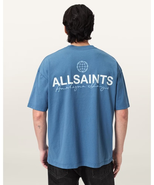 ALLSAINTS（オールセインツ）の「EMBLEM SS CREW | EMBLEM 半袖 クルー（Tシャツ/カットソー・メンズ・ブルー系その他・XS/S/M/L/XL）」の4枚目の写真