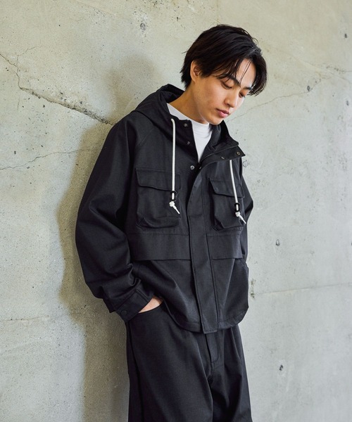 GLOBAL WORK（グローバルワーク）の「クリーンデニム/マウンテンパーカー/632382（マウンテンパーカー・メンズ・ネイビー系9/ブルー・LARGE/MEDIUM/SMALL/X-LARGE）」の8枚目の写真