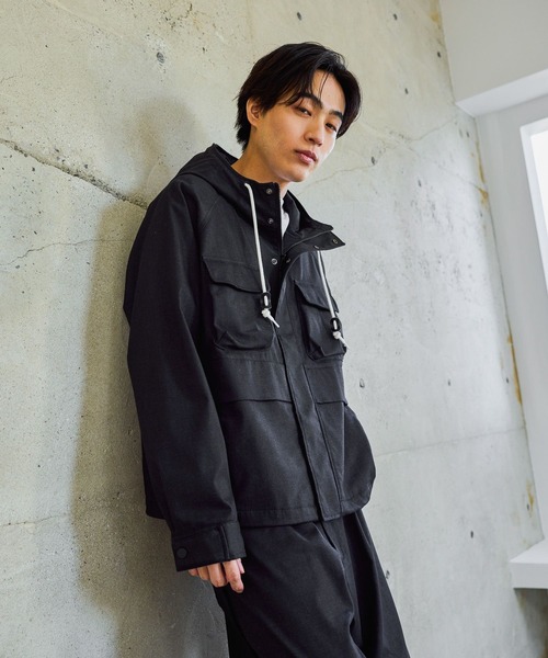 GLOBAL WORK（グローバルワーク）の「クリーンデニム/マウンテンパーカー/632382（マウンテンパーカー・メンズ・ネイビー系9/ブルー・LARGE/MEDIUM/SMALL/X-LARGE）」の9枚目の写真