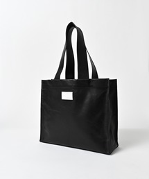 【ADAMPATEK/アダムパテック】water repellent leather medium tote bag/撥水レザーミディアムトートバッグ