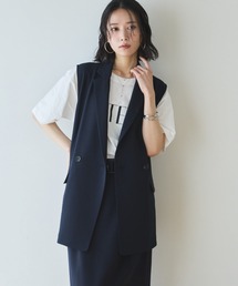 【多機能麻調合繊】テーラードジレ
