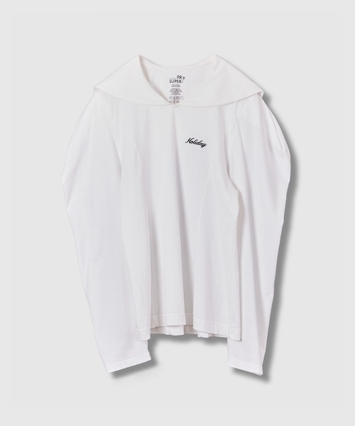 SUPER FINE DRY SAILOR COLLAR L/S TOPS スーパーファインドライ