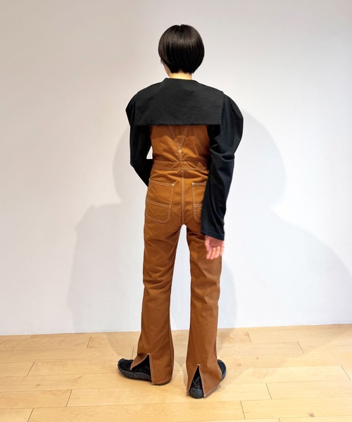 HOLIDAY(ホリデイ)の「SUPER FINE DRY SAILOR COLLAR L/S TOPS スーパーファインドライセーラーカラーロングスリーブトップス(Tシャツ/カットソー・レディース・ダークネイビー/ホワイト/ブラック/グリーン・ONE SIZE)」の16枚目の写真