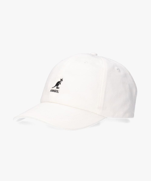 KANGOL(カンゴール)の「KANGOL KIDS NEW WASHED BASEBALL CAP / カンゴール(キャップ・キッズ・ブラック/ホワイト/ミント・kids-L/kids-M)」の1枚目の写真
