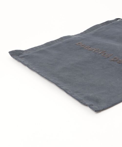 beautiful people（ビューティフルピープル）の「beautiful people brushed logogathering bag（トートバッグ・レディース・ネイビー/グレー/オフホワイト/オレンジ・FREE）」の6枚目の写真