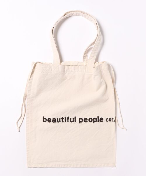 beautiful people（ビューティフルピープル）の「beautiful people brushed logogathering bag（トートバッグ・レディース・ネイビー/グレー/オフホワイト/オレンジ・FREE）」の12枚目の写真