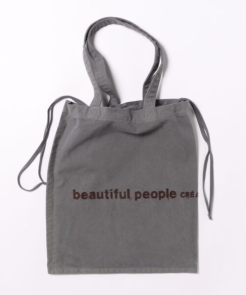 beautiful people（ビューティフルピープル）の「beautiful people brushed logogathering bag（トートバッグ・レディース・ネイビー/グレー/オフホワイト/オレンジ・FREE）」の11枚目の写真