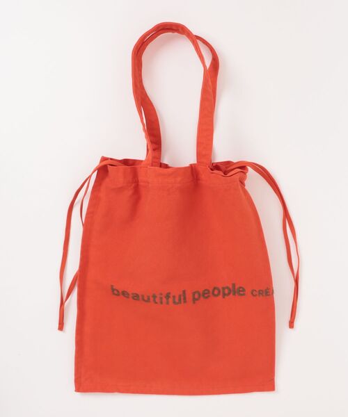 beautiful people（ビューティフルピープル）の「beautiful people brushed logogathering bag（トートバッグ・レディース・ネイビー/グレー/オフホワイト/オレンジ・FREE）」の10枚目の写真