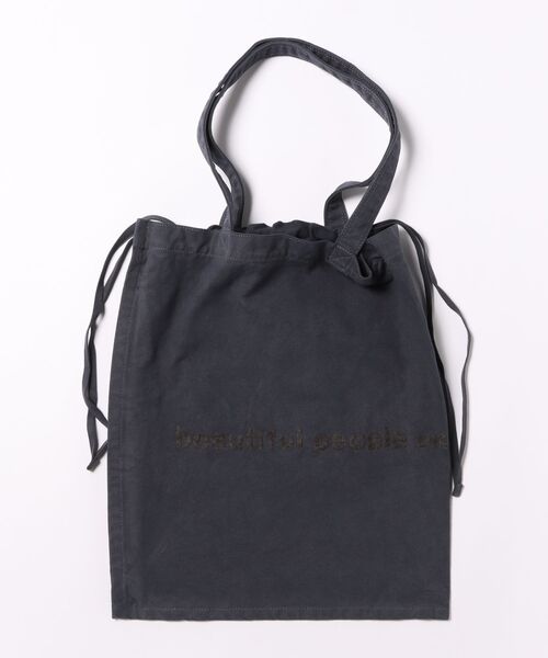 beautiful people（ビューティフルピープル）の「beautiful people brushed logogathering bag（トートバッグ・レディース・ネイビー/グレー/オフホワイト/オレンジ・FREE）」の9枚目の写真