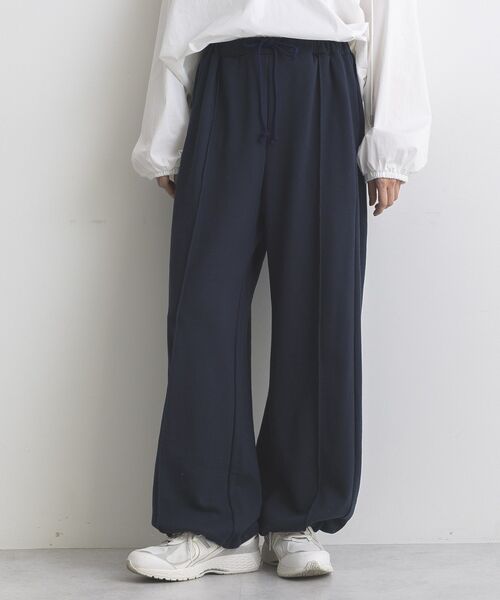 GARAGE OF GOOD CLOTHING(ガレージオブグッドクロージング)の「【日本製】裏毛ドロストロングパンツ(その他パンツ・レディース・ホワイト系その他/ネイビー/杢グレー・FREE)」の3枚目の写真