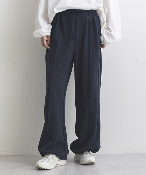 GARAGE OF GOOD CLOTHING(ガレージオブグッドクロージング)の「【日本製】裏毛ドロストロングパンツ(その他パンツ・レディース・ホワイト系その他/ネイビー/杢グレー・FREE)」の5枚目の写真