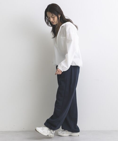 GARAGE OF GOOD CLOTHING(ガレージオブグッドクロージング)の「【日本製】裏毛ドロストロングパンツ(その他パンツ・レディース・ホワイト系その他/ネイビー/杢グレー・FREE)」の11枚目の写真