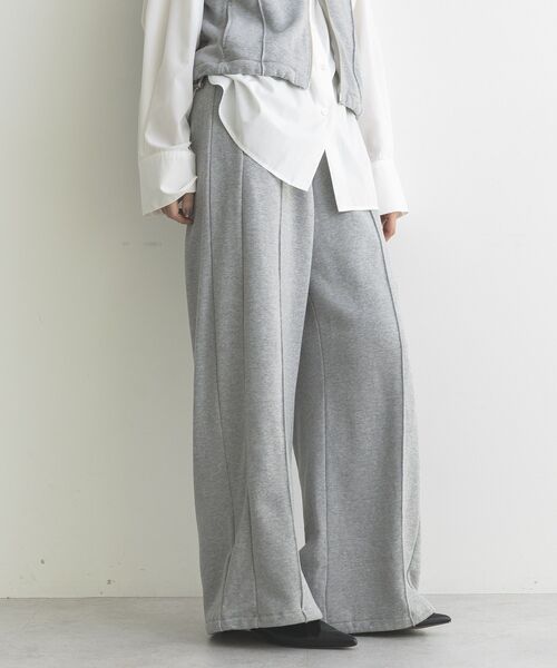 GARAGE OF GOOD CLOTHING(ガレージオブグッドクロージング)の「【日本製】裏毛ドロストロングパンツ(その他パンツ・レディース・ホワイト系その他/ネイビー/杢グレー・FREE)」の12枚目の写真