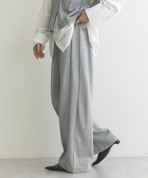 GARAGE OF GOOD CLOTHING(ガレージオブグッドクロージング)の「【日本製】裏毛ドロストロングパンツ(その他パンツ・レディース・ホワイト系その他/ネイビー/杢グレー・FREE)」の16枚目の写真