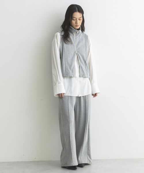 GARAGE OF GOOD CLOTHING(ガレージオブグッドクロージング)の「【日本製】裏毛ドロストロングパンツ(その他パンツ・レディース・ホワイト系その他/ネイビー/杢グレー・FREE)」の18枚目の写真