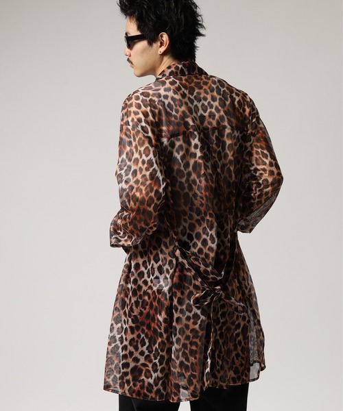 REGIEVO(レジエボ)の「REGIEVO プリントロングシャツ 長袖(シャツ/ブラウス・メンズ・ベージュ/ブラック・L/M)」の10枚目の写真