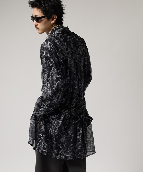 REGIEVO(レジエボ)の「REGIEVO プリントロングシャツ 長袖(シャツ/ブラウス・メンズ・ベージュ/ブラック・L/M)」の19枚目の写真