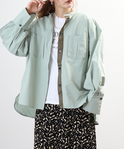 FUNALIVE(ファンアライブ)の「comoely closet 3Dポケット付スリーブコンシャスブラウス 長袖(シャツ/ブラウス・レディース・ブラック/グリーン/ホワイト・L/S/M/LL)」の20枚目の写真