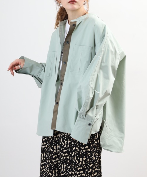 FUNALIVE(ファンアライブ)の「comoely closet 3Dポケット付スリーブコンシャスブラウス 長袖(シャツ/ブラウス・レディース・ブラック/グリーン/ホワイト・L/S/M/LL)」の18枚目の写真