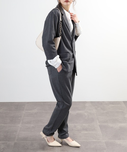Relation(リレーション)の「ポンチ長袖JK&サルエルテーパードPTセットアップ(セットアップ・メンズ・ネイビー系/チャコールグレー/グレー系/グレー/ブラック系/ネイビー/チャコール/ブラック・XL-Short/XL-Long/M-Long/L-Long/M-Short/L-Short)」の19枚目の写真