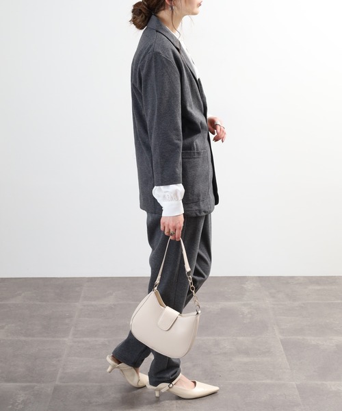 Relation(リレーション)の「ポンチ長袖JK&サルエルテーパードPTセットアップ(セットアップ・メンズ・ネイビー系/チャコールグレー/グレー系/グレー/ブラック系/ネイビー/チャコール/ブラック・XL-Short/XL-Long/M-Long/L-Long/M-Short/L-Short)」の20枚目の写真