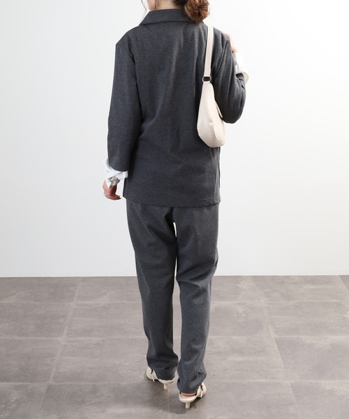 Relation(リレーション)の「ポンチ長袖JK&サルエルテーパードPTセットアップ(セットアップ・メンズ・ネイビー系/チャコールグレー/グレー系/グレー/ブラック系/ネイビー/チャコール/ブラック・XL-Short/XL-Long/M-Long/L-Long/M-Short/L-Short)」の22枚目の写真