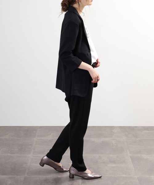 Relation(リレーション)の「ポンチ長袖JK&サルエルテーパードPTセットアップ(セットアップ・メンズ・ネイビー系/チャコールグレー/グレー系/グレー/ブラック系/ネイビー/チャコール/ブラック・XL-Short/XL-Long/M-Long/L-Long/M-Short/L-Short)」の15枚目の写真